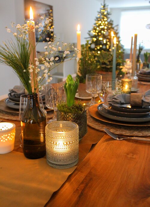 Feesttafel styling met planten - Groen van bij ons