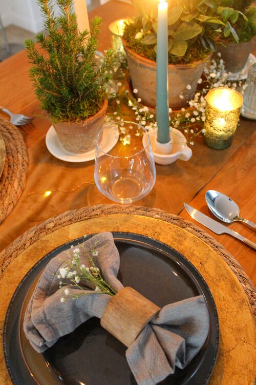 Feesttafel styling met planten - Groen van bij ons