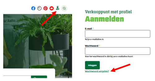 Stappenplan 'Wachtwoord wijzigen' op groenvanbijons.be
