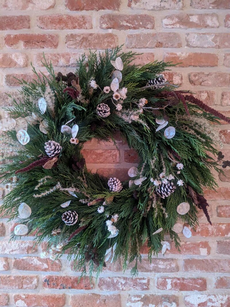 Workshop winterkrans met droogbloemen